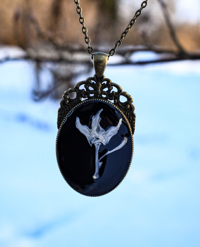 Hiire alalõualuudest lill kaelakee